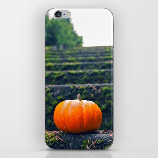 Stairway pumpkin iPhone & iPod Skin