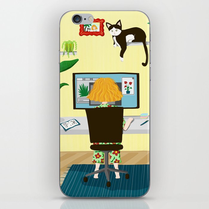 Cozy Home Office iPhone Skin