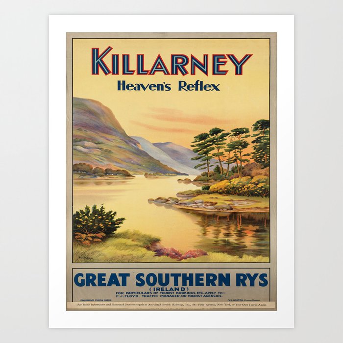 Vintage poster - Ireland Art Print