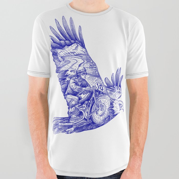 Eagle Rider All Over Graphic Tee
