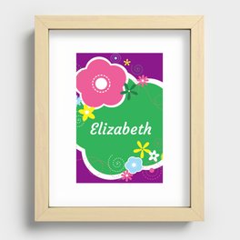 Elizabeth: Personalized Gifts for Girls and Women Recessed Framed Print