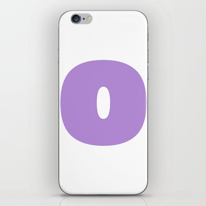 o (Lavender & White Letter) iPhone Skin