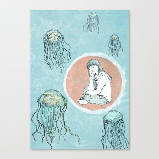 Jellyfish dreams Canvas Print