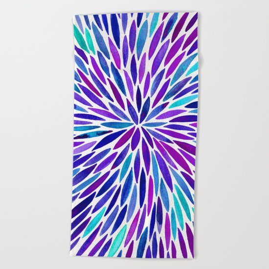 Lavender Burst Beach Towel