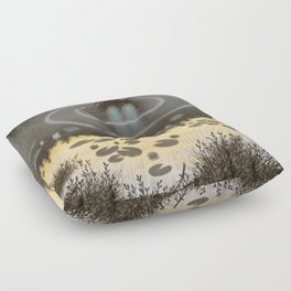  Nøkken (The Water Sprite) Theodor Kittelsen Floor Pillow