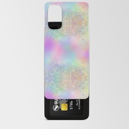 Pretty Rainbow Holographic Glitter Android Card Case