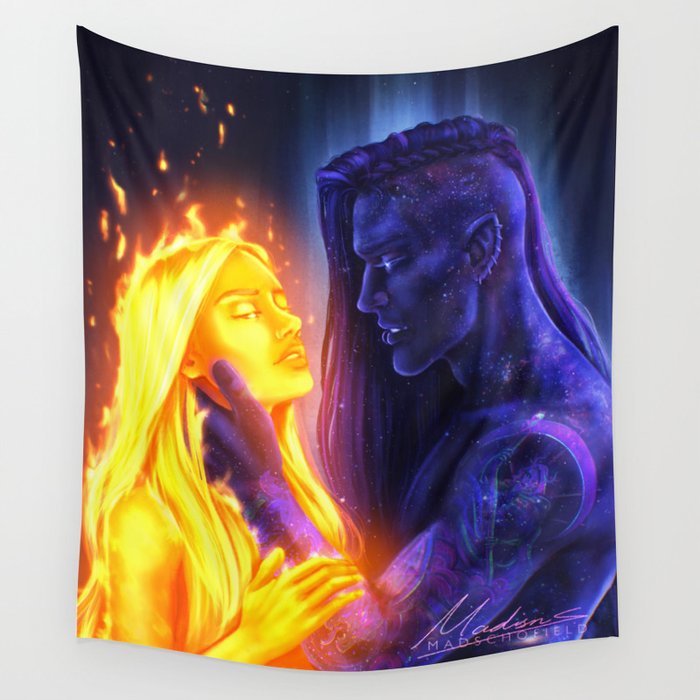 Day and Night Wall Tapestry