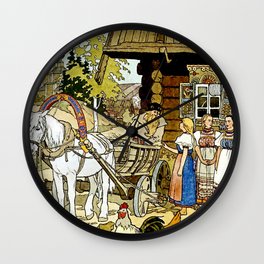 “The Feather of Finist” by Ivan Bilibin Wall Clock