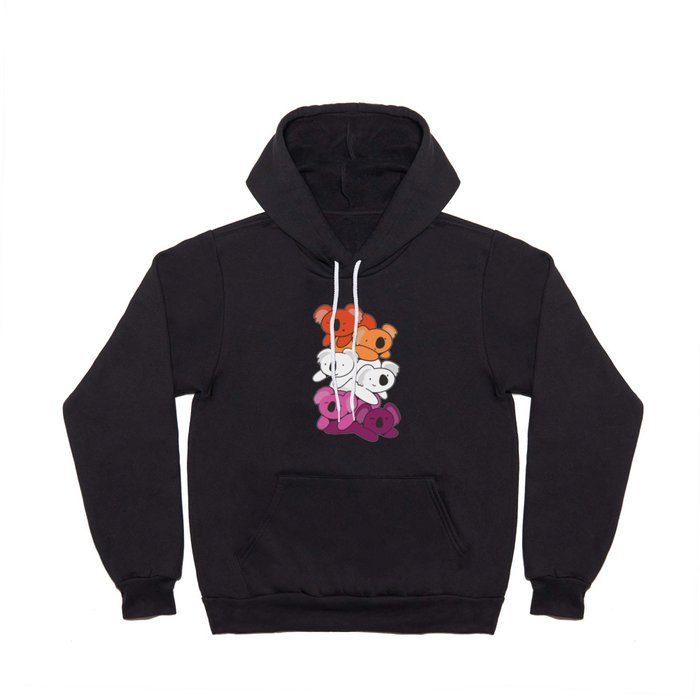 Lesbian Flag Gay Pride Lgbtq Koala Hoody