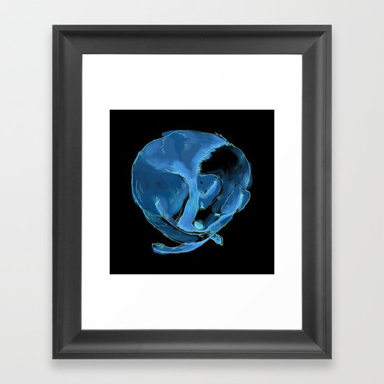 Sleeping Dog Framed Art Print