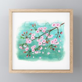 Cherry Blossom Hanami Framed Mini Art Print