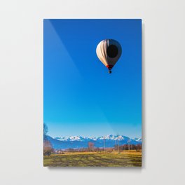 Hot Air Balloon Metal Print | Cold, Winter, Air, Alps, Outdoors, Italy, Color, Photo, Hot, Balloon 