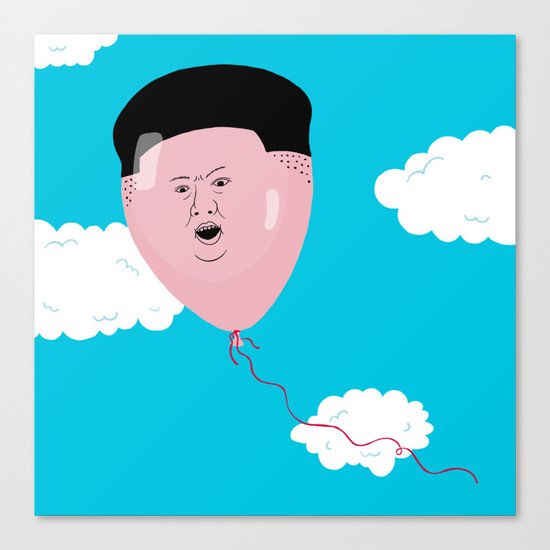 Kim Jong-Ball-Un Canvas Print