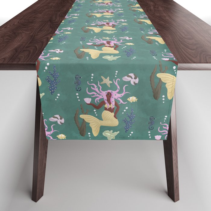 Mermaid Pose Table Runner