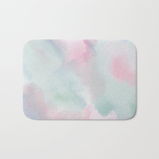 Abstract watercolor Bath Mat