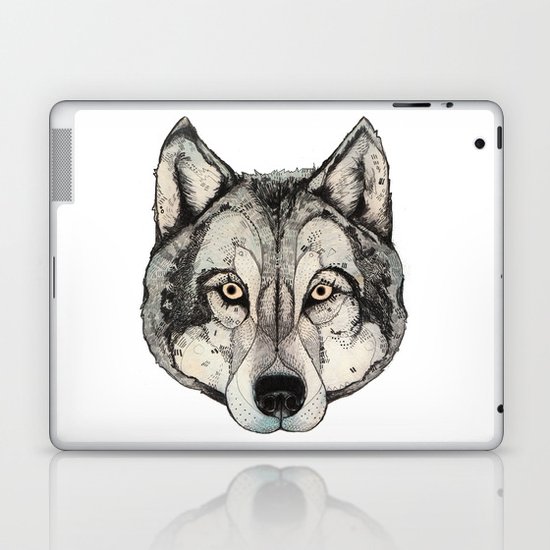 Wolf Mask Laptop & iPad Skin