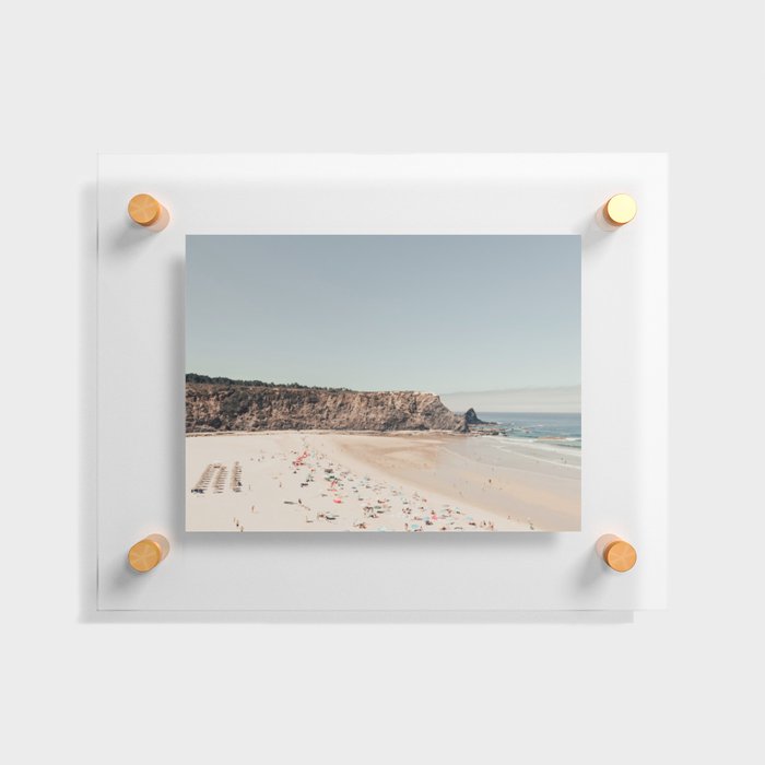 Beach Summer Love II - Aerial Beach photography by Ingrid Beddoes Floating Acrylic Print