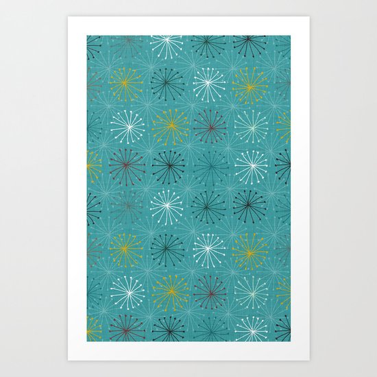 seedheads blue Art Print