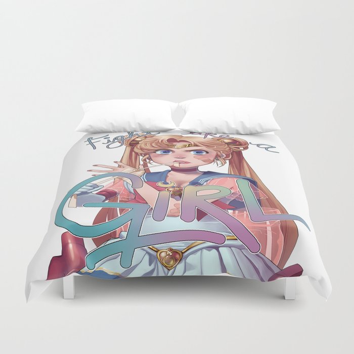 Fight Like A Girl Duvet Cover By Lettiebug Society6
