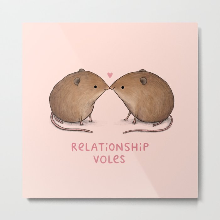 Relationship Voles Metal Print
