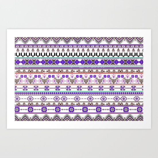 Purple tradition Art Print