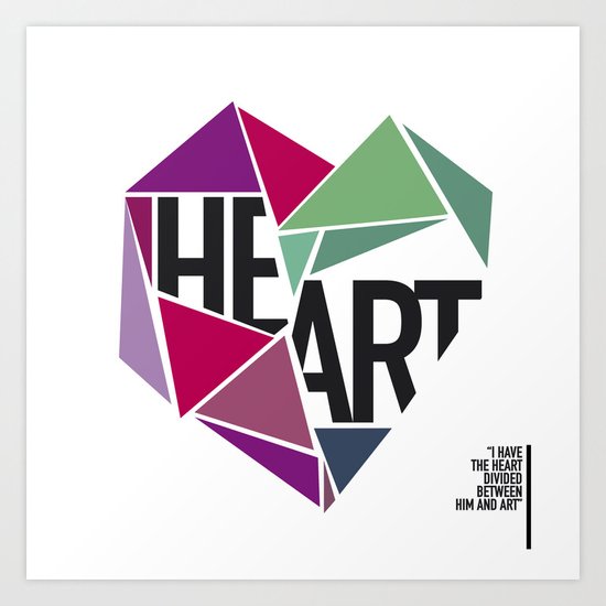 BROKEN HEART Art Print