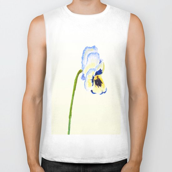 one pansy Biker Tank