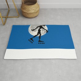 Friendly Zombie On The Go - Roller-skates Rug | Illustration, Sports, Comic, Graphic Design 
