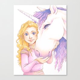 Pink Unicorn Canvas Print