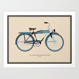 Vintage J.C. Higgins Bike Art Print
