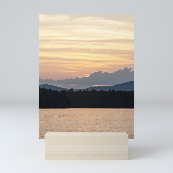 a simple sunset Mini Art Print