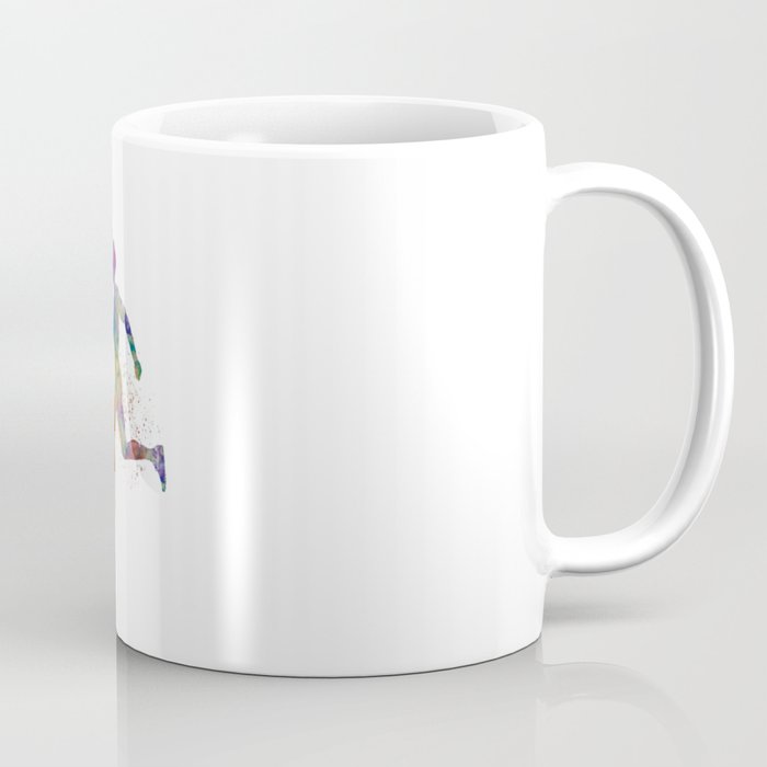 Watercolor runner athlete Coffee Mug