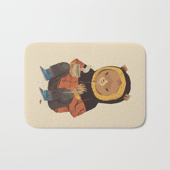 noodle bear Bath Mat