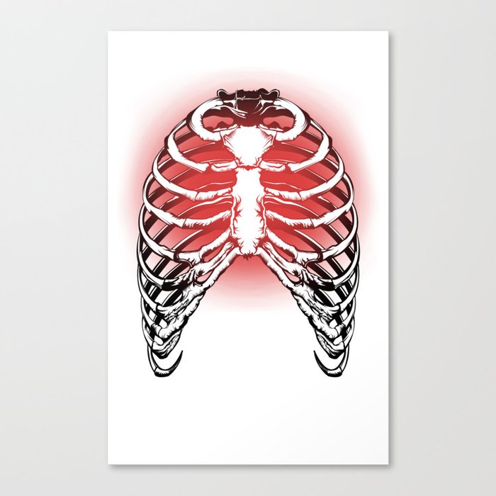 Red Ribs Canvas Print