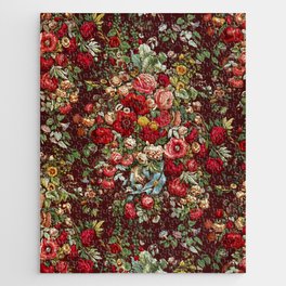 Chintz Pattern- 19th Century Floral Textile Pattern Jigsaw Puzzle