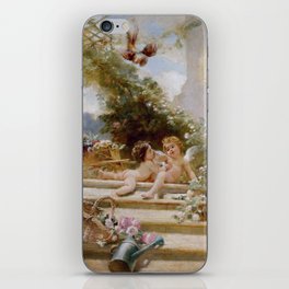 Cupid Gardeners by Konstantin Makovsky iPhone Skin