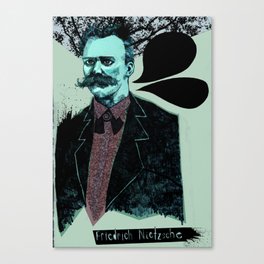Friedrich Nietzsche: The Man, The Myth, the Moustache Canvas Print