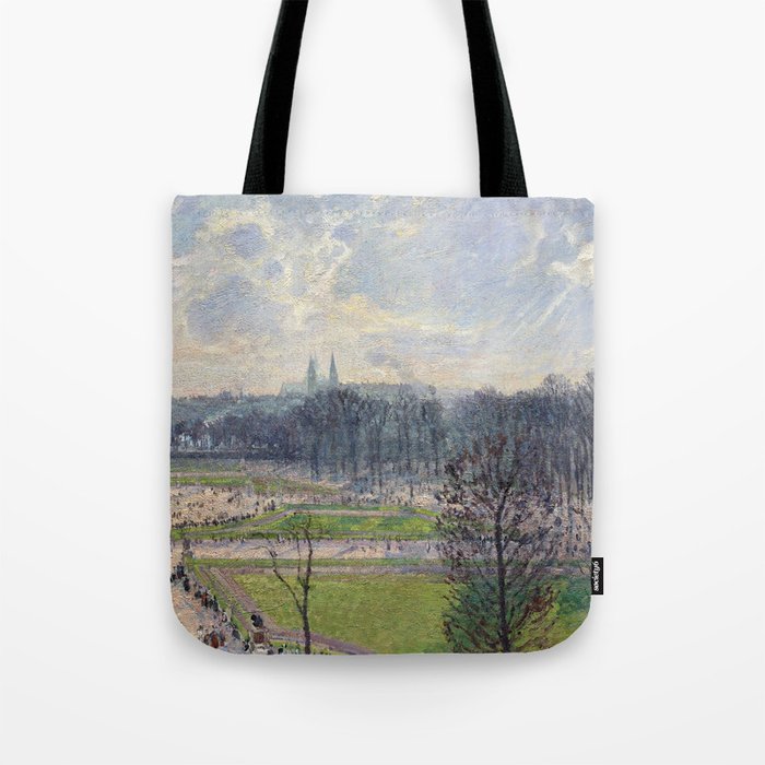 Camille Pissarro The Garden of the Tuileries on a Winter Afternoon (1899)  Tote Bag