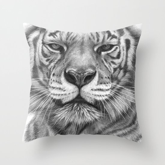 White Tigress G2013-071 Throw Pillow