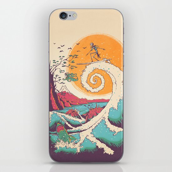 Surf Before Christmas iPhone & iPod Skin