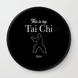 Taiji Chuan Martial Arts Chinese Shadow Boxing Gift Tai Chi print Wall Clock