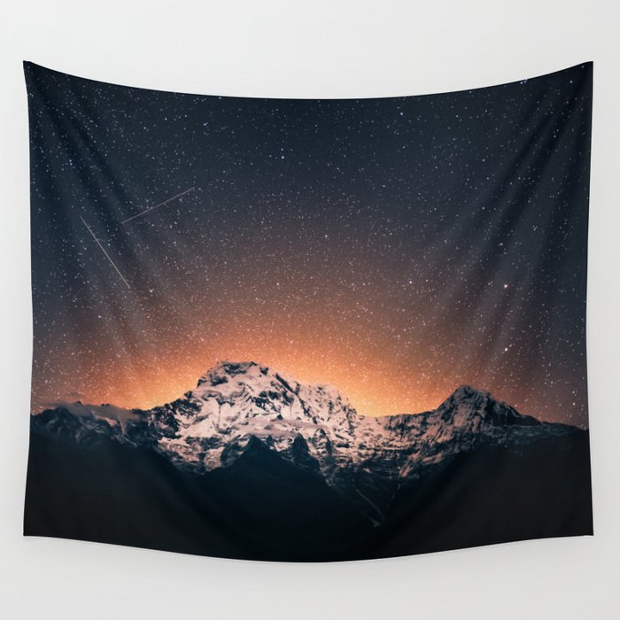 Mountain Space Wall Tapestry