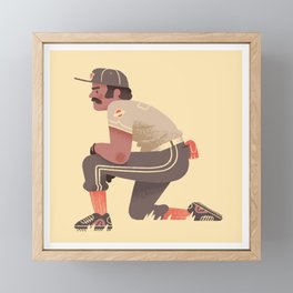 Baseball Patience Framed Mini Art Print