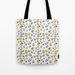 Silly Flowers & Suns Tote Bag