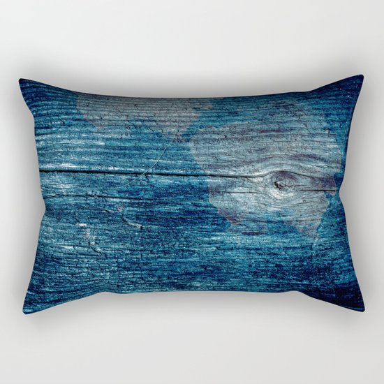 Old painted wood . Rectangular Pillow