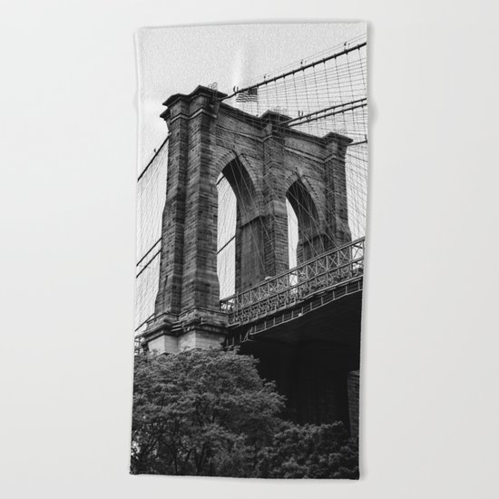 Brooklyn Bridge Beach Towel