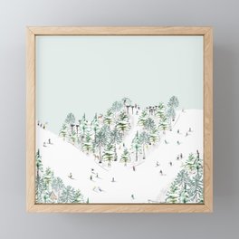 SKI Framed Mini Art Print
