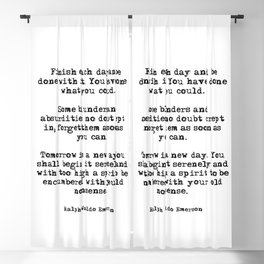 Finish each day - Emerson Blackout Curtain