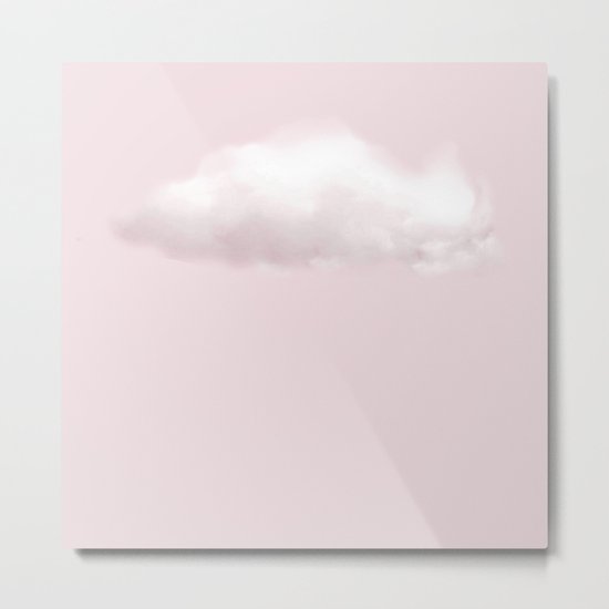 BLUSH COTTON CANDY CLOUD Metal Print