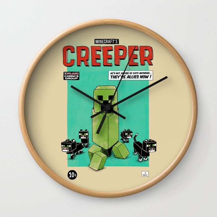 Creeper Wall Clock